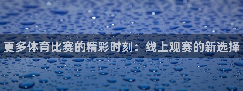 更多体育比赛的精彩时刻：线上观赛的新选择